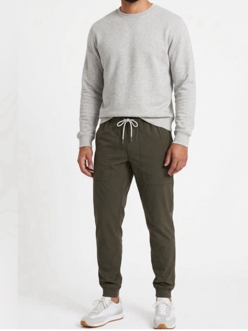 Vuori Olive Green Drawstring Meta Joggers - Medium